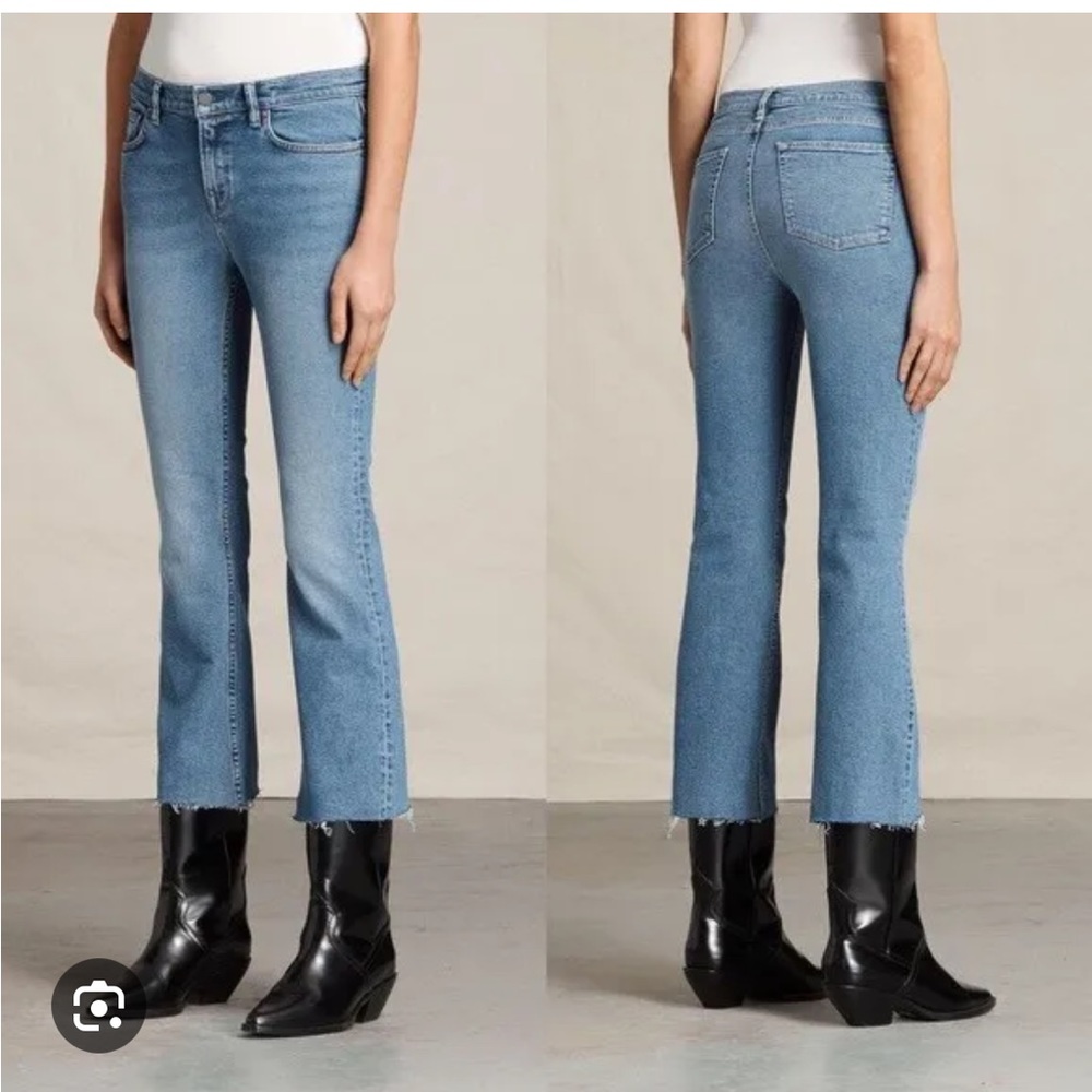 All Saint Zoe Cropped Kick Flair